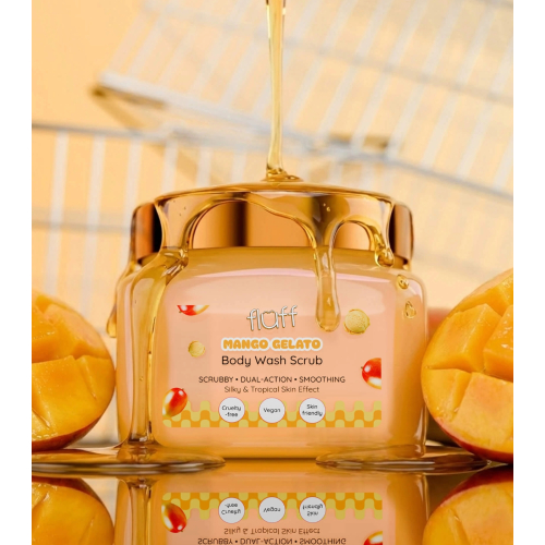 Fluff - Exfoliante corporal - Mango Gelato