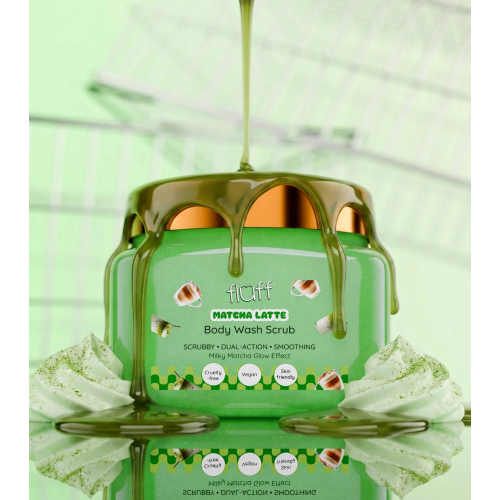 Fluff - Exfoliante corporal - Matcha Latte