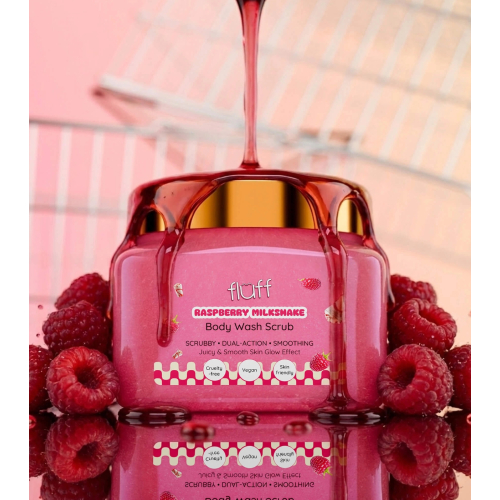 Fluff - Exfoliante corporal - Raspberry Milkshake