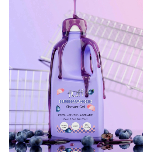 Fluff - Gel de ducha suave - Blueberry Mochi