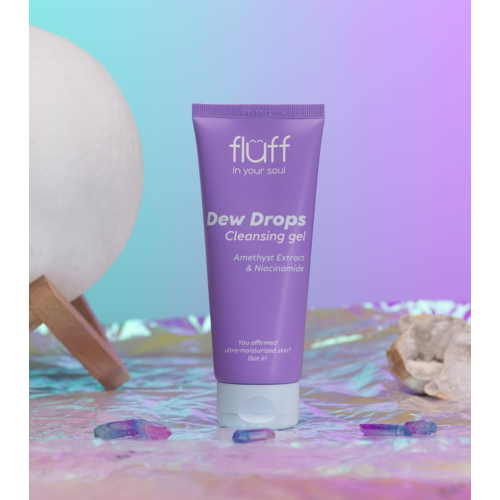 Fluff - *In Your Soul* - Gel limpiador facial con extracto de amatista y niacinamida Dew Drops