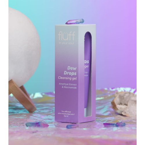 Fluff - *In Your Soul* - Gel limpiador facial con extracto de amatista y niacinamida Dew Drops