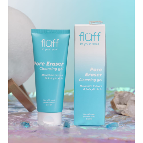 Fluff - *In Your Soul* - Gel limpiador facial con extracto de malaquita y ácido salicílico Pore Eraser