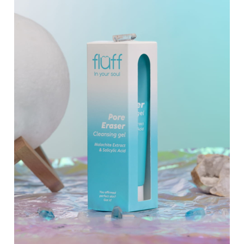 Fluff - *In Your Soul* - Gel limpiador facial con extracto de malaquita y ácido salicílico Pore Eraser