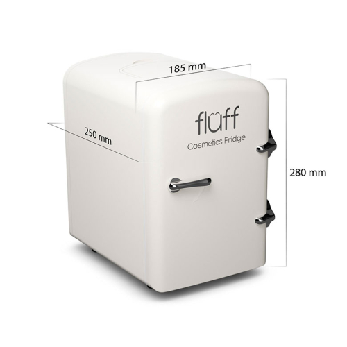 Fluff - Mini nevera para cosméticos - Blanco