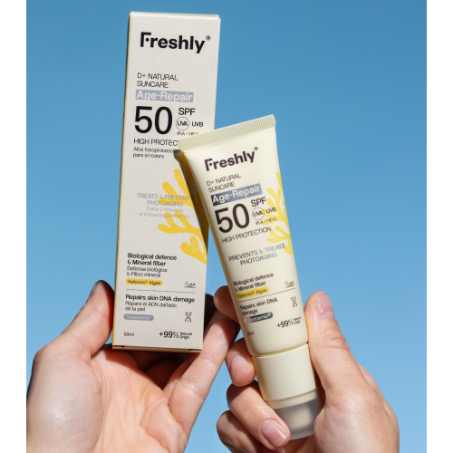 Freshly Cosmetics - *D+ Natural Suncare* - Protector solar facial Age-Repair SPF50