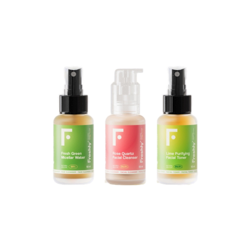 Freshly Cosmetics - Set de limpieza facial formato viaje Mini Cleanser Trio