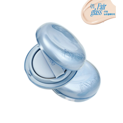 Fwee - Base de maquillaje formato cushion - 01: Fair Glass