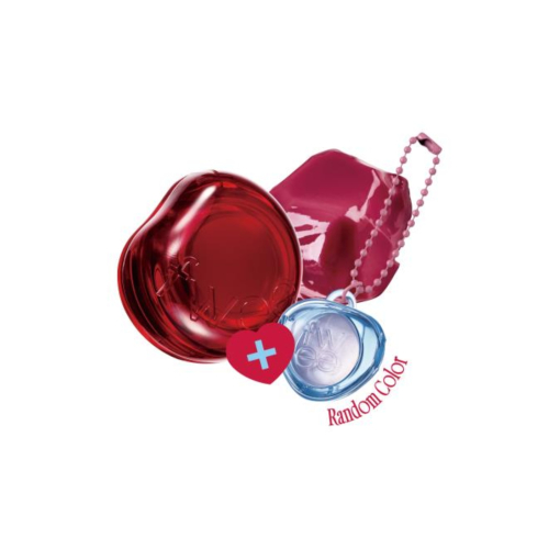 Fwee - *Keyring* - Bálsamo con color para labios y mejillas con llavero Jelly Pot - JR03: Cherry Ppo