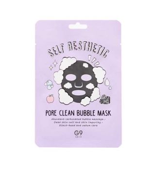 G9 Skin - Mascarilla de rostro hidratante y purificante Self Aesthetic Pore Clean Bubble Mask