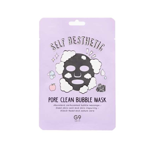 G9 Skin - Mascarilla de rostro hidratante y purificante Self Aesthetic Pore Clean Bubble Mask