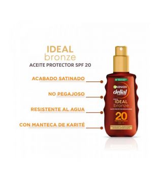 Garnier - Aceite protector bronceador Ideal Bronze Delial - FPS20