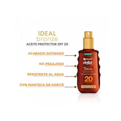 Garnier - Aceite protector bronceador Ideal Bronze Delial - FPS20