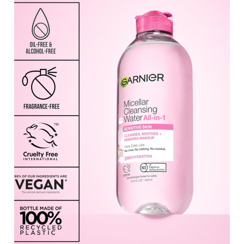 Garnier - Agua Micelar todo en uno 400ml - Todo tipo de pieles