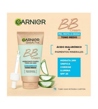 Garnier - BB cream piel de mixta a grasa - Medium