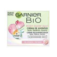 Garnier BIO - Crema de juventud Rosy Glow 3 en 1