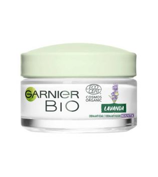 Garnier BIO - Crema de noche anti-edad aceite esencial de lavanda y jojoba ecológicos