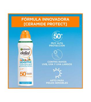 Garnier - Bruma protectora anti-arena Sensitive Advanced Delial FPS50+ Ceramide Protect