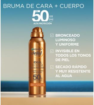 Garnier - Bruma protectora invisible Ideal Bronze Delial - FPS50
