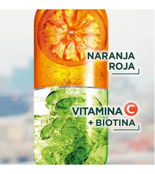 Garnier - Champú Anti-Caída Fructis con Naranja Roja, Vitamina C y Biotina para pelo con tendencia a caerse - 360 ml