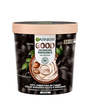 Garnier - Coloración permanente sin amoniaco Good - 3.0: Castaño Chocolate