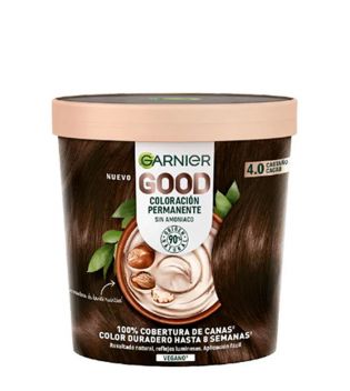 Garnier - Coloración permanente sin amoniaco Good - 4.0: Castaño Cacao