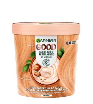 Garnier - Coloración permanente sin amoniaco Good - 8.0: Rubio Miel