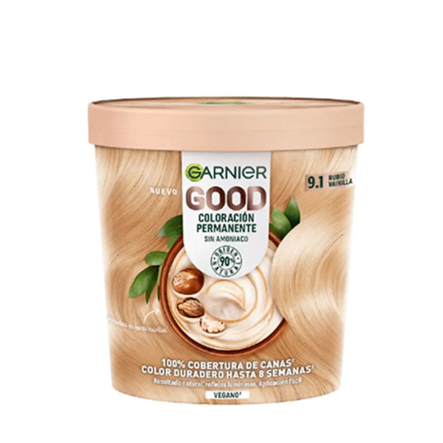 Garnier - Coloración permanente sin amoniaco Good - 9.1: Rubio Vainilla