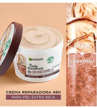 Garnier - Crema corporal reparadora Body Superfood - Cacao: Piel extra seca