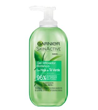 Garnier - *Skin Active* - Gel Limpiador Botánico con Hoja de Té Verde
