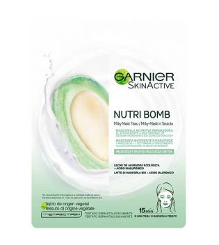 Garnier -  Mascarilla Facial nutritiva y reparadora Nutri Bomb - Leche de almendras