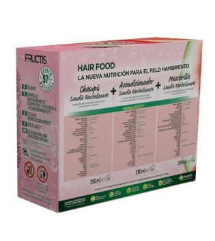 Garnier - Pack Fructis Hair Food Menú - Sandía Revitalizante