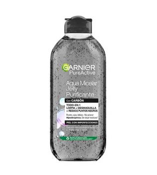 Garnier - *Skin Active*- Agua micelar Jelly purificante con carbón 400ml - Piel con puntos negros