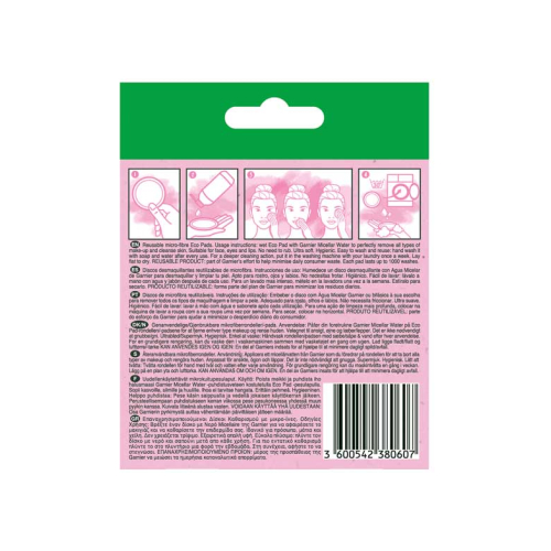 Garnier - *Skin Active* - Discos desmaquillantes reutilizables de microfibra