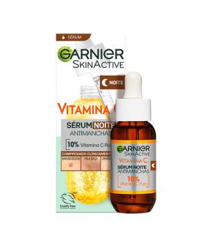 Garnier - *Skin Active* - Sérum de noche anti-manchas 10% vitamina C y ácido hialurónico