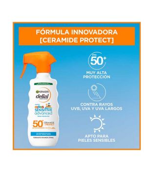 Garnier - Spray Protector Delial Niños Sensitive Advanced FPS 50+ Ceramide Protect 270ml