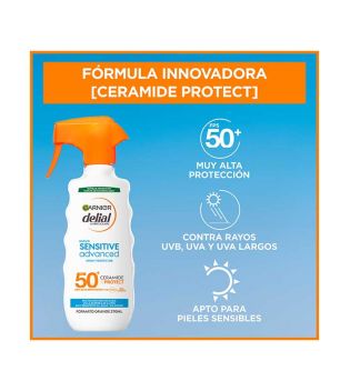 Garnier - Spray Protector solar Sensitive Advanced Delial FPS 50+ Ceramide Protect 270ml