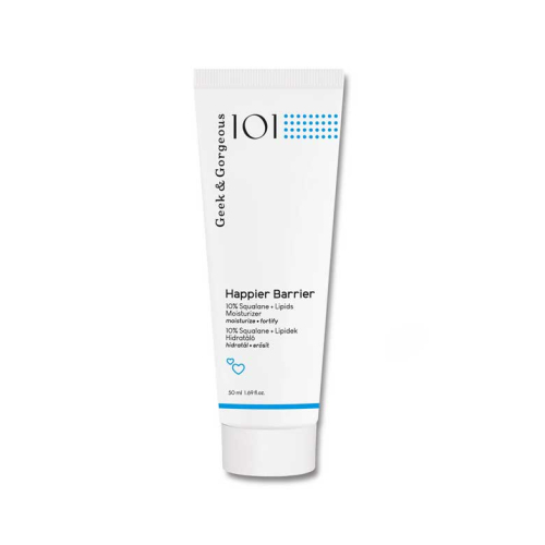 Geek & Gorgeous - Crema nutritiva e hidratante 10% escualeno + lípidos Happier Barrier - Piel normal, mixta y grasa