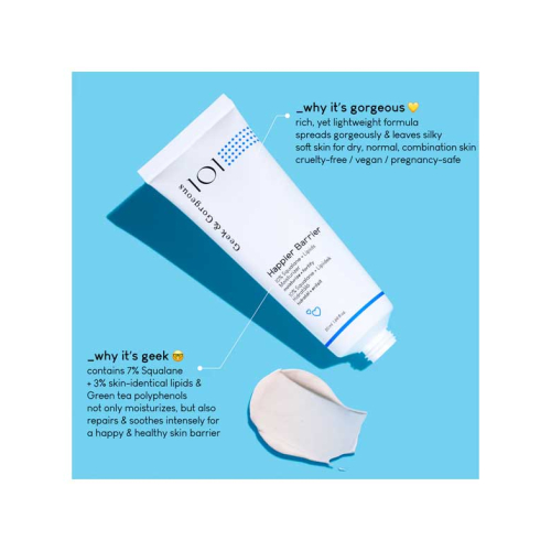 Geek & Gorgeous - Crema nutritiva e hidratante 10% escualeno + lípidos Happier Barrier - Piel normal, mixta y grasa