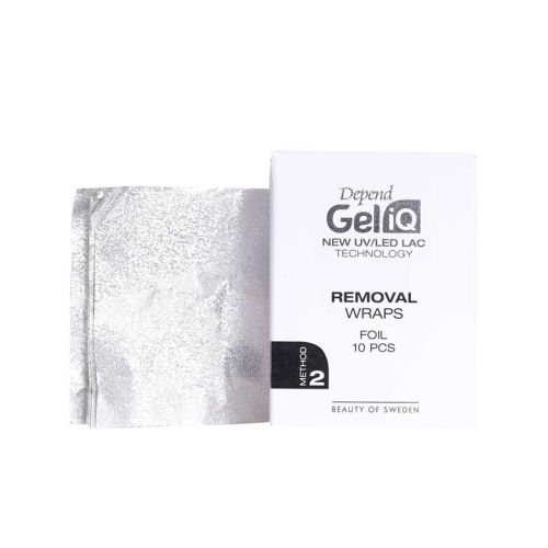 Depend - Bandas para quitaesmaltes Gel iQ Removal Wraps Folie Method 2