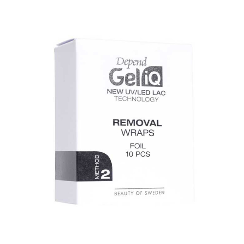 Depend - Bandas para quitaesmaltes Gel iQ Removal Wraps Folie Method 2