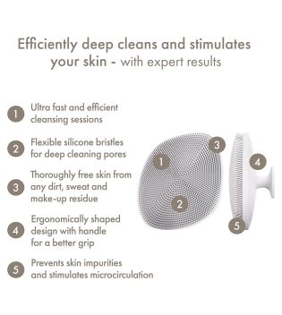 GESKE - Cepillo limpiador facial 4 en 1 - White