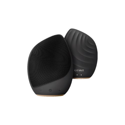 GESKE - Cepillo limpiador y masajeador facial Sonic 5 en 1 - Black Gold