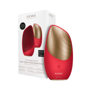 GESKE - *I love myself* - Cepillo limpiador y masajeador facial Sonic Thermo 6 en 1 - Red