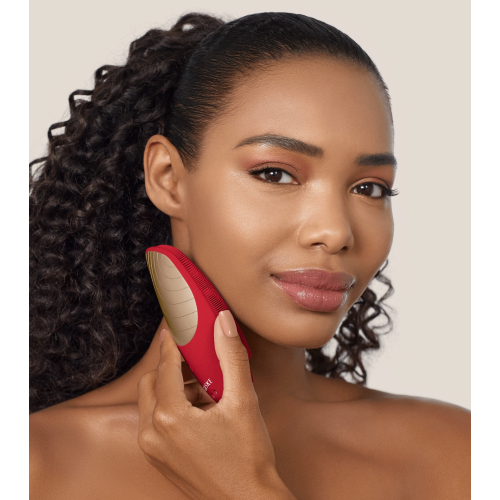 GESKE - *I love myself* - Cepillo limpiador y masajeador facial Sonic Thermo 6 en 1 - Red