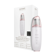 GESKE - Limpiador MicroCurrent Skin Scrubber & Blackhead Remover 9 en 1 - White Rose Gold