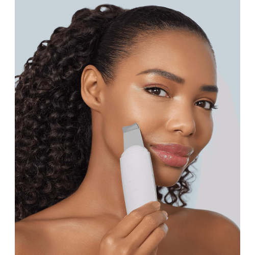 GESKE - Limpiador MicroCurrent Skin Scrubber & Blackhead Remover 9 en 1 - White Rose Gold