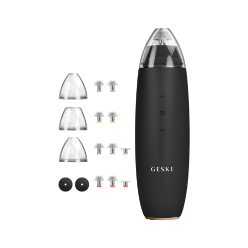 GESKE - Limpiador MicroDermabrasion Blackhead Remover 7 in 1 - Black