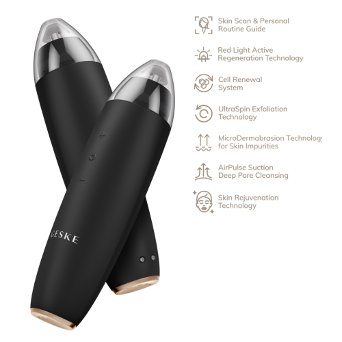 GESKE - Limpiador MicroDermabrasion Blackhead Remover 7 in 1 - Black