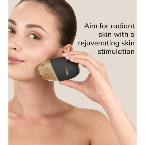 GESKE - Masajeador de ojos y rostro Cool & Warm 7 en 1 - Black Gold